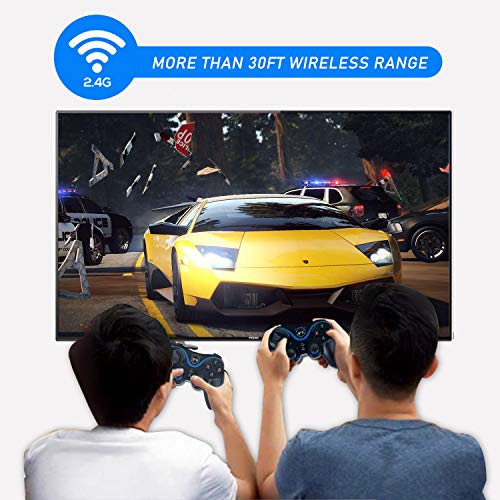 PC Controller Wireless Controller 2.4G Remote Game Console PS3 Controller Tesla Model 3 Screen Controller PC Video Gamepad Joystick with Dual-Vibration for PC(WIN7/8/10/XP) PS3 and Android