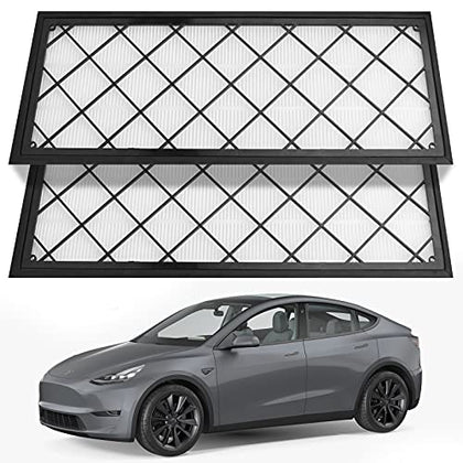 2PCS Car Cabin Air Filter Kit Activated Carbon for Tesla Model 3 Y