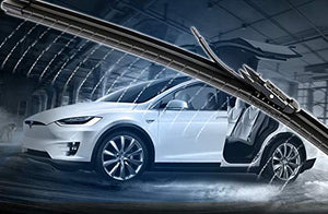 Windshield Wiper Blades for Tesla Model X,Wiper Blade Kit with Integrated Washing