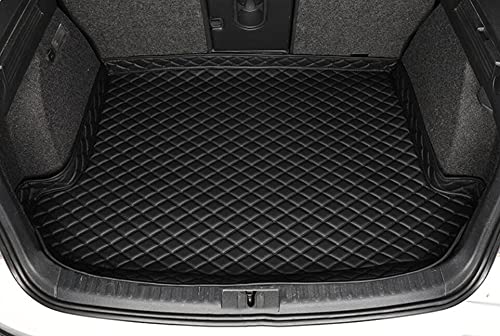 Black Leather Mat Car Boot Pad Liner Cargo Mat Tray Trunk Floor Mat for Tesla Model 3 2018-2022