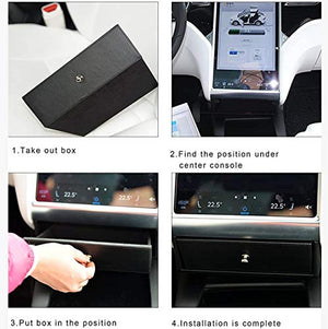 Tesla Model S & X Wooden Center Console Storage Drawer