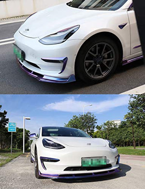 Starry Sky Chameleon Series ABS Bumper Headlight Patch for 2017-2022 Tesla Model 3 & Y