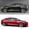 Car Side Skirt Stickers Stripe Decal Vinyl Decals, for Tesla Model 3 S X P100D, 2PCS Car Door Side Skirt Long Stripes Auto Body Decor