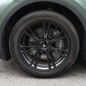 Caliper Covers for Model Y newly upgraded & designed specifically for Model Y 19/20/21 inch car callipers (Glossy black)