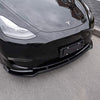 Front Bumper Spoiler Lip for Tesla Model Y (Gloss Black)