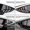 Rear Side Window Louvers,Air Vent Scoop Louvers for Tesla Model 3, Window Scoop Louvers Covers,ABS Sun Rain Shade Vent,Sport Style,2PCS,Cool Exterior Decoration (Glossy Carbon Fiber Pattern)