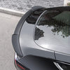Rear Wing Sport Spoiler, Front Bumper Lip, Side Skirts, & Fog Light Trim Cover for Tesla Model 3 (Matte Black)