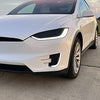 PreCut Vinyl Smoke Tint for 2016-2022 Tesla Model X Headlight & Foglight (2. Headlight Cutout, 20% Dark Smoke)
