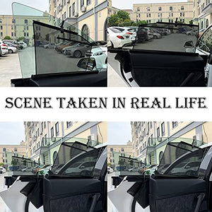 Car Side Window Sun Shades, Privacy Sun Shades Front Back Blocker Curtains, Retractable Car Window Shade for Tesla Model X