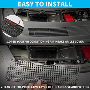 Compatible with 2021-2022 Model 3 Air Intake Grille Protection Cover ABS Plastic Air Flow Vent Intake Air Conditioning Grille Inlet Accessories