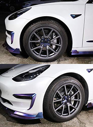 Starry Sky Chameleon Series 18 Inch ABS Wheel Center Hub Cap Kit for 2017-2020 Tesla Model 3 (4 Piece Set)