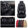 Front & Rear Seat Covers with Headrest Backrest Cushions for Chevy Chevrolet Bolt EV EUV Car Seat Cover Luxury PU Leather Comfortable Wear Resistant Black