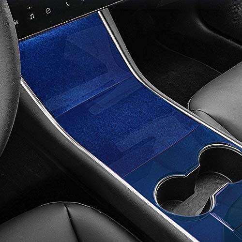 Starry Sky Blue ABS Anti-Scratch and Anti-Fingerprint Center Console Wrap for 2017-2020 Tesla Model 3 & Y
