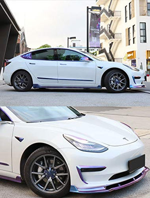 Starry Sky Chameleon Series 20 Inch ABS Wheel Center Hub Caps for 2017-2022 Tesla Model 3 (4 Piece Set)