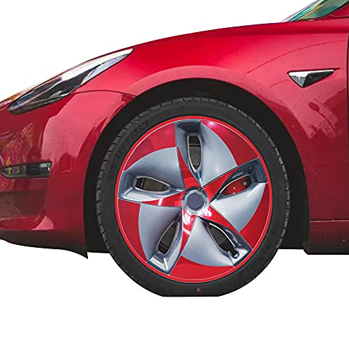 Rim Decals for Tesla Model 3 2020 2019 2018 18 Inch Car Decals Car Wheel Stickers for Rims Car Decorations Rim Stickers for Car