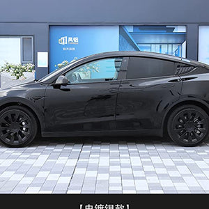 Side Window Rain Guards/ Window Visors for 2017-2022 Tesla Model 3 (4 Pieces/Matte black)