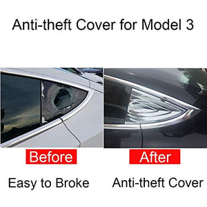 Tesla Model 3 Window Cover Protector Anti-Theft Rear Quarter Panel Glass Window Shutters