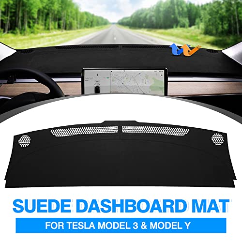 Custom Fit Non-Slip Dashboard Mat for Tesla Model 3 & Y