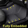 Floor Liner Fit for Tesla Model 3 2020 2021 Fully Embedded No Edge Customized Floor Mat Frunk Trunk Blanket-Non-Slip Waterproof Car Carpet Protect All Weather(Grey)