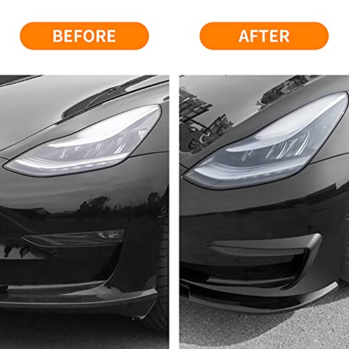 Tesla Model 3 Matte Black Front Fog Light Trim Cover