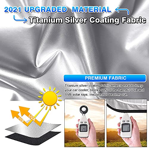 Custom Fit for Windshield Sunshade Volkswagen ID.4 2021 2022 Accessories VW ID4 Window Sun Shade Foldable Sun Shield Cover Block Heat and Sun Upgrade Reflective Polyester
