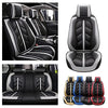 Front & Rear Seat Covers for Chevy Chevrolet Bolt EV EUV Car Seat Cover Luxury PU Leather Sporty Breathable Comfortable Gray×Black