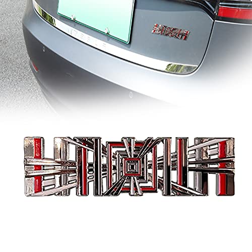 3D Alloy Plaid Emblem/Badge for Tesla Model S/3/X/Y