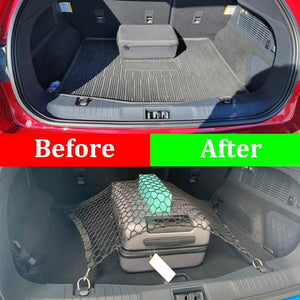 Mustang Mach E Cargo Mesh Net Accessories, Stretchable Trunk Organizer Cargo Net Elastic Mesh with Hooks