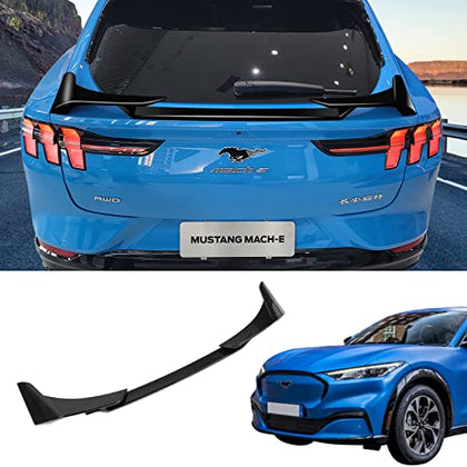 2021 2022 Mustang Mach-e Sport Spoiler Wing Rear Trunk Lid Spoiler Wing for 2021 2022 Mustang Mach e / Mach-E GT 2021 2022 Accessories (Sport Style,Glossy Black)