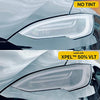 Headlights Tint for Tesla Model S (Made with XPEL Slate Smoke 50% VLT) 50% VLT - Made with XPEL Slate Smoke