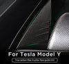 A-Pillar Real Carbon Fiber Trim for 2020-2023 Tesla Model Y (Bright Carbon Fiber)
