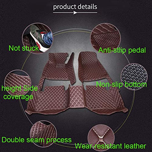 Customized Car Mats are Suitable for Volkswagen ID.4 CROZZ / 2021 Year Waterproof Lining Full Set of Environmentally Friendly Flooring (Beige,ID.4 CROZZ / 2021 Year)