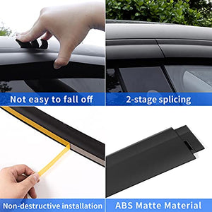 Tesla Model Y Rain/Wind Vent & Window Visors (Matte Black)
