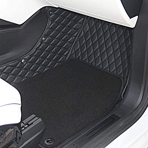 Tesla Model X 7 Seater Floor Mats All-Weather Cargo Liners PU Leather Mats Include Front and Rear Trunk Mat