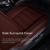 Car Seat Cover Fit for Audi Q2 Q3 Q5 Q7 TT R8 RS e-tron Faux Leather Front Rear 5-seat Covers Non-Slip Waterproof Deluxe Edition (Coffee)