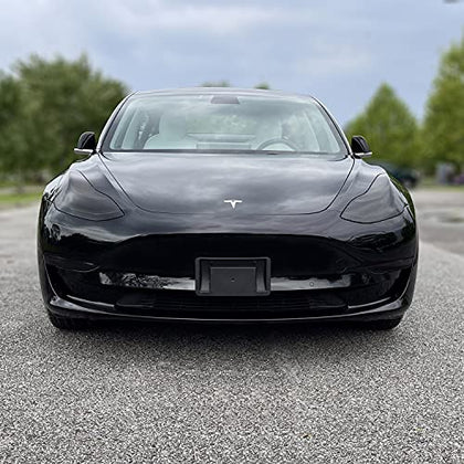 PreCut Vinyl Smoke Tint for 2017-2022 Model 3 Headlight & Foglight (1. Headlight & Foglight, 20% Dark Smoke)