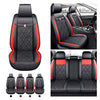 Front & Rear Seat Covers for Chevy Chevrolet Bolt EV EUV Car Seat Cover Luxury Leather Fashionable Comfortable Red×Black