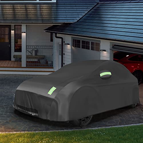 Tesla Model Y Car Cover All-Weather UV Protection Full Exterior Accessories with Charge Port Opening & Ventilated Mesh for Model Y 2020 2021 2022 2023 Gen 2