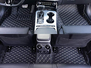 Custom Fit [Made in USA] All Weather Heavy Duty Full Coverage Floor Mat Floor Protection [Front and Rear] for 2020 2021 Porsche Taycan 4S Turbo - Black Single Layer