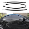Tesla Model Y Rain/Wind Deflector Vent/Window Visors Glossy Black)