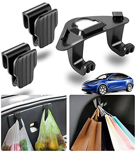 Trunk & Front Trunk Grocery Hooks for 2020-2022 Tesla Model Y (3 Piece Set)
