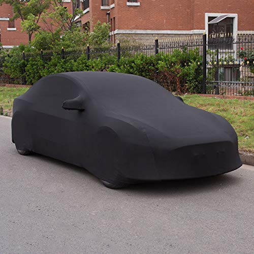 Model 3 Car Cover Sedan Cover UV Protection Windproof Dust Proof Scratch Proof Outdoor Full Car Cover for Tesla Model 3 (Black)