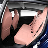 Seat Cover Custom Fit for Tesla Model 3 Synthetic Leather Car Seat Cushion Protector for Model 3 2017 2018 2019 2020 All Season (Pink)