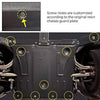 Sound Dampening Front & Rear Axle Skid Plates for Tesla Model 3