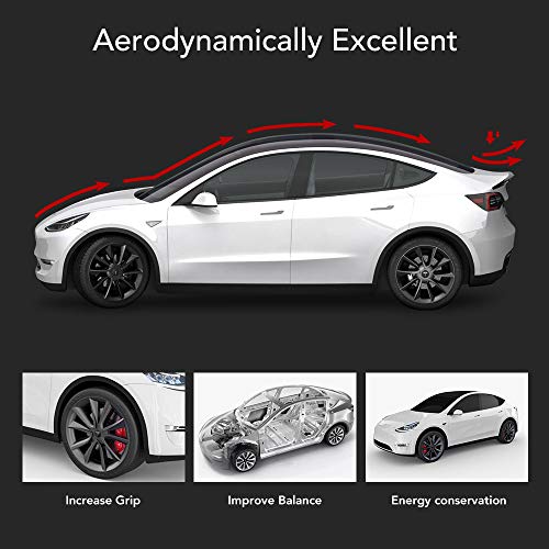 Tesla Model Y Spoiler ABS Glossy Black Rear Trunk Wing Performance Spoiler 2020 2021 2022
