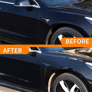 Fit Tesla Model 3 Side Camera Protection Cover Car Side Camera Decoration Trim for Tesla Model 3 Accessories 2017-2021 (Black)