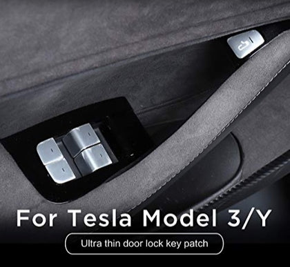 Tesla Model 3 and Tesla Model Y 2017-2020 Super Thin Window Door Lock Key Patch 11PCS/Set (Silver)…