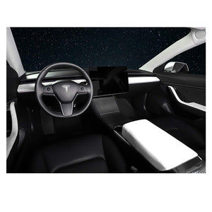 White Armrest Cover for Tesla Model 3 & Y