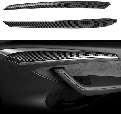 2021-2022 Tesla Model 3 ABS Carbon Fiber Door Panel Cover
