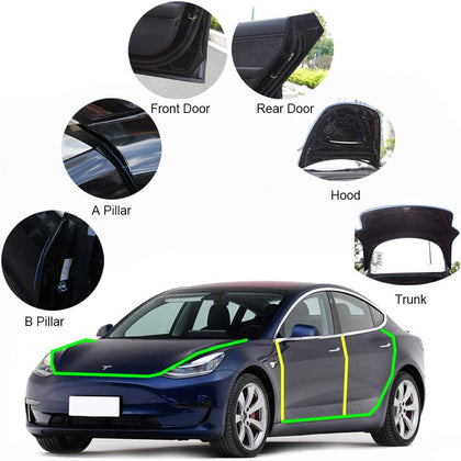 Tesla Model 3 Door Seal Wind Noise Reduction Kit